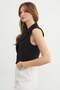 Buttoned Double-Breasted Collar Vest - 8
