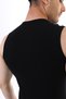 Men's Ribbed Sleeveless Sports Black Undershirt 0920 - 8