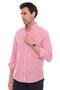 Slim Fit Long Sleeve Collared Buttoned Breathable Linen Men's Shirt with Gift Box Fs-004548 - Yavruağzı - 3