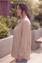 Women's Plus Size Shirt with Pocket Embroidery Detail Mink - 2