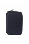 796 Wallet Unisex Matte Black Zippered Genuine Leather Wallet