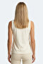 Kunde Women's Sleeveless Ecru Tank Top - 4