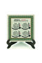 4 Surahs (Kafirun, Ikhlas, Felak, and Nas) Printed Mdf Tabletop Decoration 10X10 Kh-82 - 2
