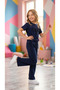 Girl's Set, Long Bottom and Top Set, Oyşoh Long Bottom, Sweatshirt Fabric, Full Lycra, Flexible, Super Quality - 2