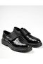 Italian Style Inner Outer Natural Leather Men's Shoes Black T12926