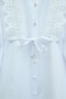 Lace-Up Front Lace Detailed Poplin White Tunic - White - 2
