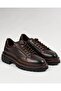 Italian Style Internal and External Natural Leather Men's Shoes Brown T14604 - 2