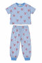 Bow-Tie Checkered Summer Girls' Pajama Set - 2