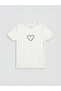 White Heart Printed Tulle Girls' Set from Güli̇s Gi̇ym - 2