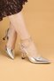 Women's Thick Heeled Special Production Pointed Toe Evening Dress Shoes Heeled Shoes
