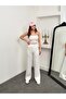 Women's Lace-Up High-Waisted Wide-Leg Pants Comfortable Fit - 3