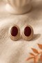 Women's Colorful Oval Vintage Earrings - 6