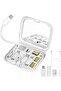 6 in 1 60W Fast Charging Cable Kit with Mirror Phone Stand SIM Tool Travel Case - 6