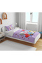 Teddy Bear Patterned Cotton 3D Digital Printed Single Girl's Duvet Cover Set Without Sheets - 3