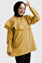 6317 - Stylish, Comfortable Peach Fabric Shirt Collar Women's Shirt - 4
