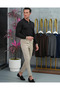 Cotton Lycra Slim Fit Molded Collar Zipper Detailed Knitwear Sweater - 4