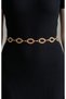 Women's Gold Imported Quality Chain Belt Waist Belt Coat Belt Dress Belt Skirt Belt - 3