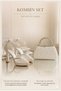 Heeled Shoes Lace Embroidered Wedding Bridal Shoes and Evening Dress Bag Combination with Pearls