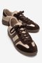 Ardix Beige Brown Genuine Leather Women's Sports Shoes