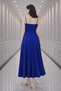Women's Double Breasted Collar Pleated Strap Slit Detail Midi Dress - 3