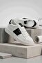 White & Black Leather Sneaker - Stylish and Comfortable Casual Shoes - 3