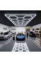 نظام إضاءة LED هندسي احترافي لمرآب السيارات والمعارض - تصميم خلية نحل - إضاءة بيضاء قوية 600 واط. - 3