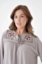 embroidered gauze blouse - 4