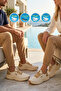 Flexnova g Beige Memory Foam Unisex Sports Shoes