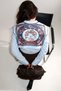 Women's Aegean Myth Shawl Collar Accessory – Marine Themed, Special Design with Tie-Up - 4