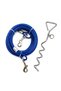 10 Meter Dog Garden Tie-Out Rope Set Steel Rope + 42 cm Spiral Stake (8mm Thickness)
