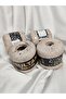 Pullim Cotton Beige Altrin Sequin Hand Knitting Yarn 50Gr. (4 Pieces) - Color: 2304 - 3