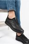 Men's Black Genuine Leather Orthopedic Sole Seasonal Casual Shoes - 2