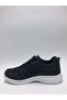 Lightweight Comfortable Navy Blue Daily Knitted Lace-Up Men's Sports Shoes - 3