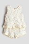 2-piece crinkled cotton set