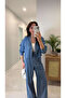 Zr Wion Blue Denim Shirt with Pocket Detail - 3