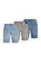 Jack Jones Blue Ice Blue and Gray Color 3-Pack Men's Shorts 12302431 - 2