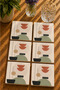 Abstract Design Set of 6 Coasters - Uv Printing Mdf - 10X10 cm