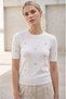 Floral Embroidery Openwork Detailed Women's T-Shirt