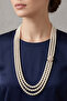 Stylish Long Stone-Embellished Necklace 65 Cm.
