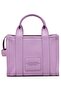 Women's Detachable Long Strap Zippered Leather Purple Shoulder Bag - 2