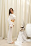 Naval White Crop Skirt Knitwear Set - 3
