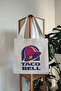 Taco Bell Printed Canvas Tote Bag with Velcro and Inner Pocket - 3