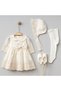 Baby Girl Manolya 4-Piece Premium 100% Cotton Mevlüt Set 0-3/3-6 Months Newborn Baby Girl Special Day Dress - 2