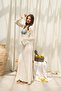Merry Low-Cut Yellow Long Knitwear Dress - 3