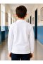 100% Cotton Polo Non-Curling Collar School T-Shirt Breathable Fabric Long Sleeve - 4