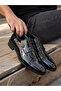 Harun Ozil 9923 Black Genuine Leather Comfortable Daily Patent Leather Men's Classic Shoes - 3