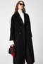 Double-Breasted Collar Pocket Detailed Cashmere Coat Black 13300 - 6