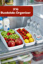 Org-49-P 3-Piece Multi-Purpose Plastic Cabinet Organizer Storage Box Organizer Basket - White