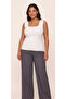 Women's Square Neck Slim Knitwear Blouse 4 Seasons Basic Thick Strap Undershirt Set of 4 Plus Size - 5