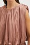 Pleated sleeveless crop blouse - 3